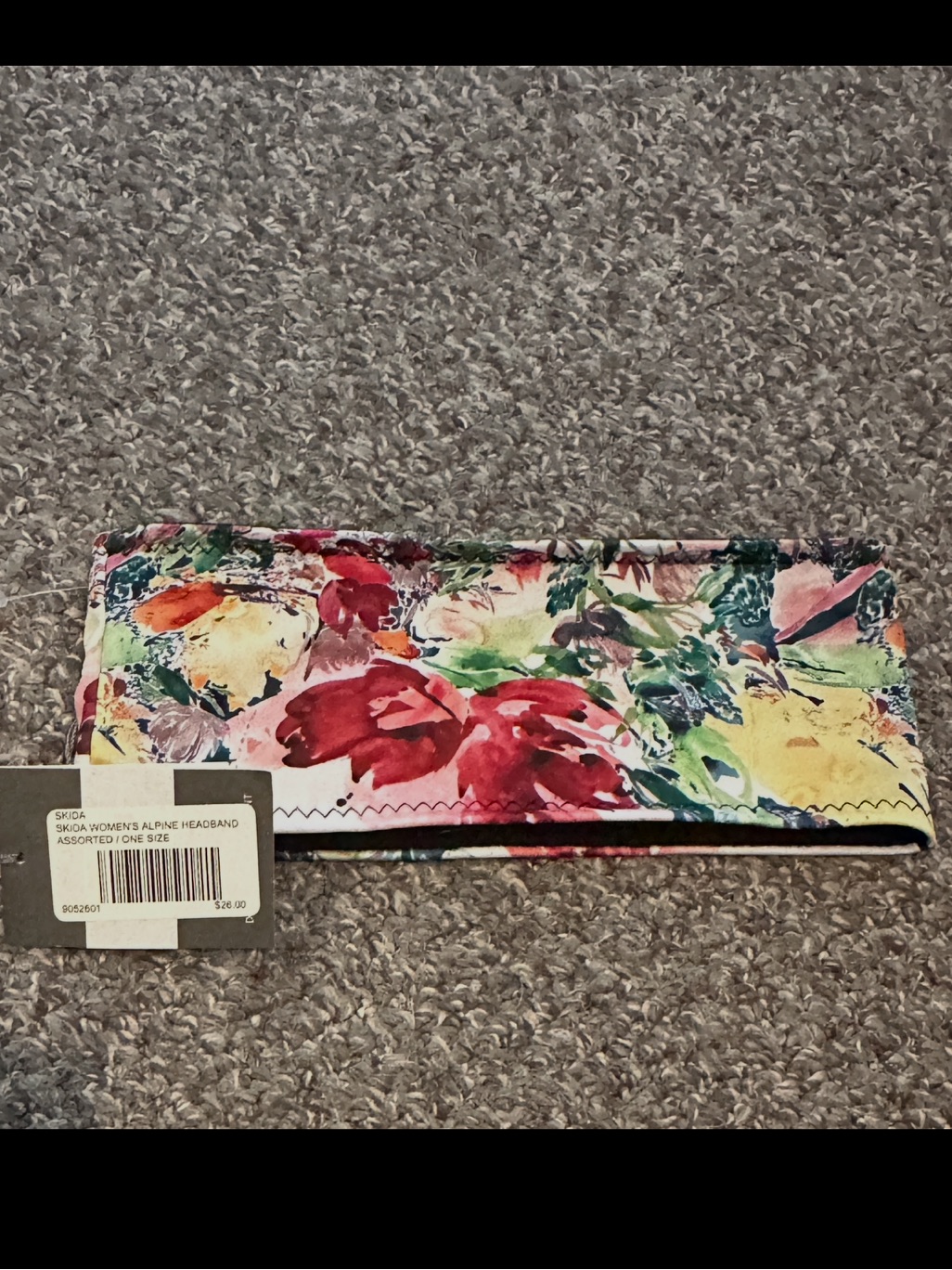 Nwt Brand New, Never Worn Floral Adult Alpine Fleece Lined Multicolor Headband — image 3 of 4